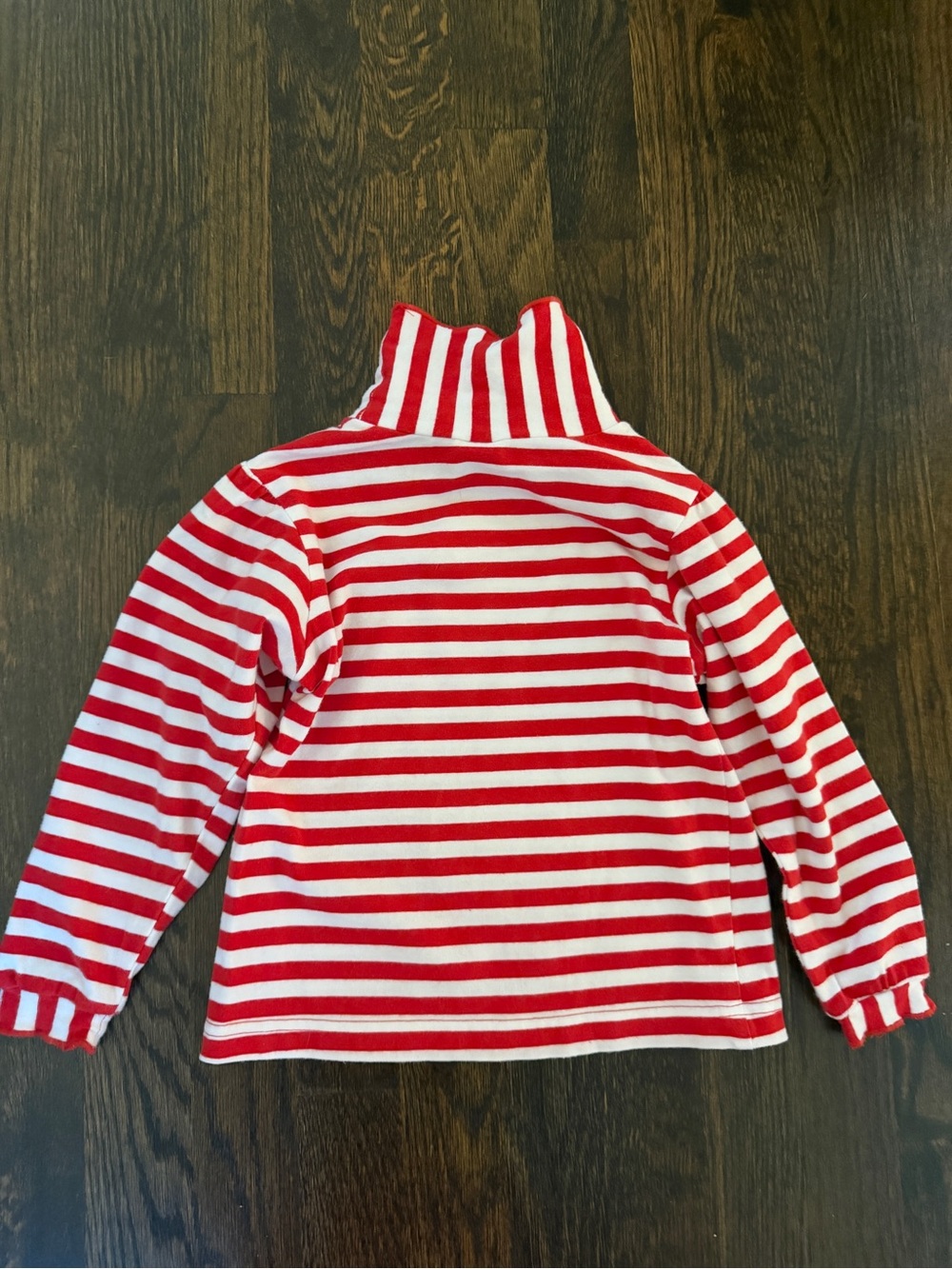 The Bailey Boys Red & White Striped Turtleneck